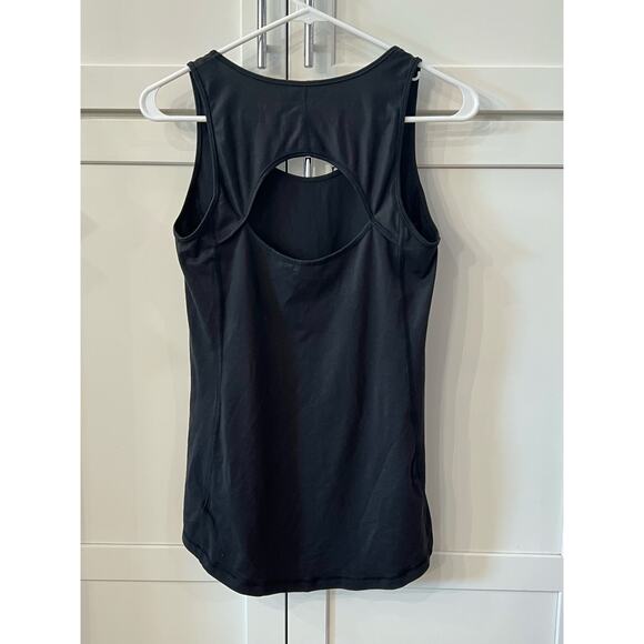 OLD NAVY ACTIVE Solid Black Tank Top Womens M Go Dry Athletic Sports Top T-shirt - Picture 2 of 3